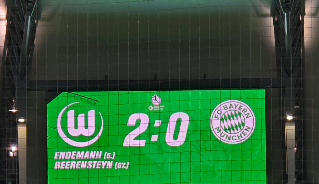 VfL Wolfsburg gewinnt gegen Bayern